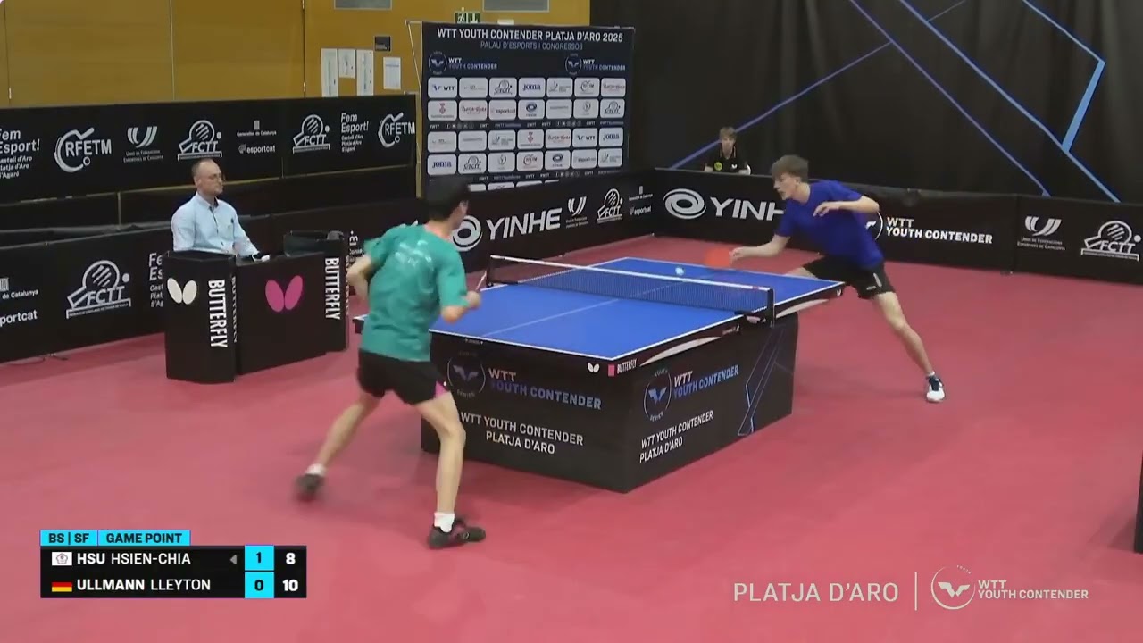 Lleyton Ullmann (GER) vs Hsu Hsien-Chia (TPE) | U19 SF | 2025 WTT Platja d'Aro