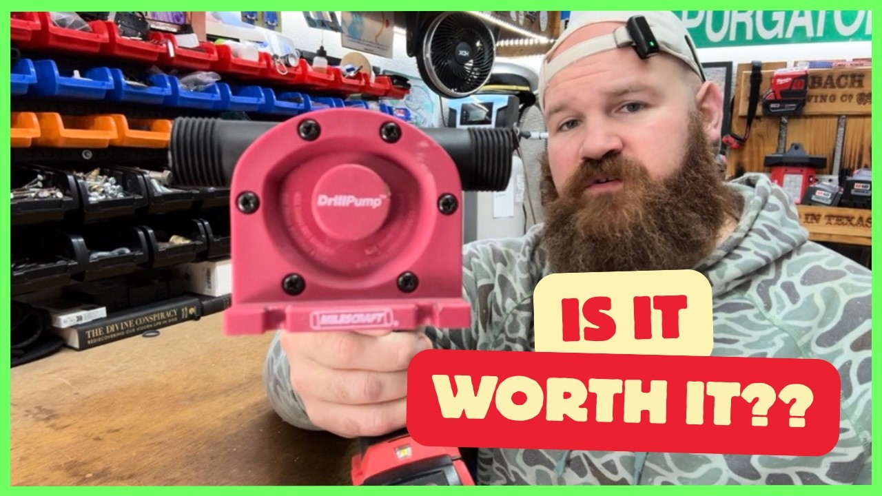 💦 Milescraft DrillPump750 Review | Drill-Powered Water Transfer Test