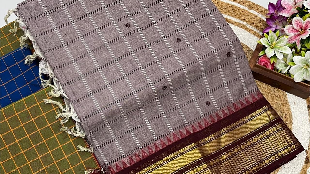 Kanchi Korvai Putta Sarees | 💰₹1499 | WhatsApp - 9042242299 #kanchicotton #cottonsarees #kanchi 