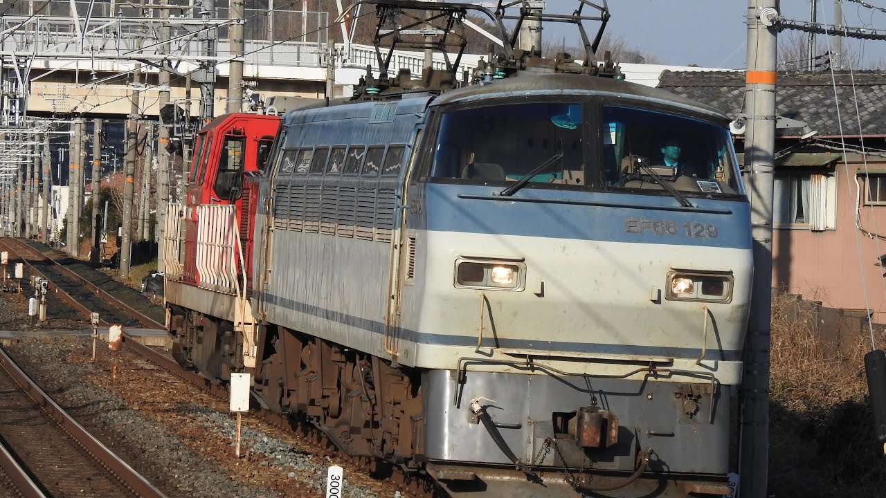 ザリガニを牽引するサメ！EF66形・DD200形(ムド)8865レ通過