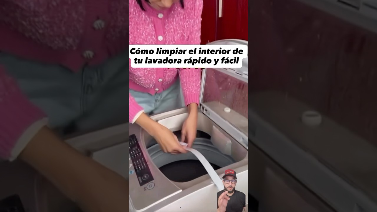 C&oacute;mo limpiar el interior de tu lavadora r&aacute;pido y f&aacute;cil.