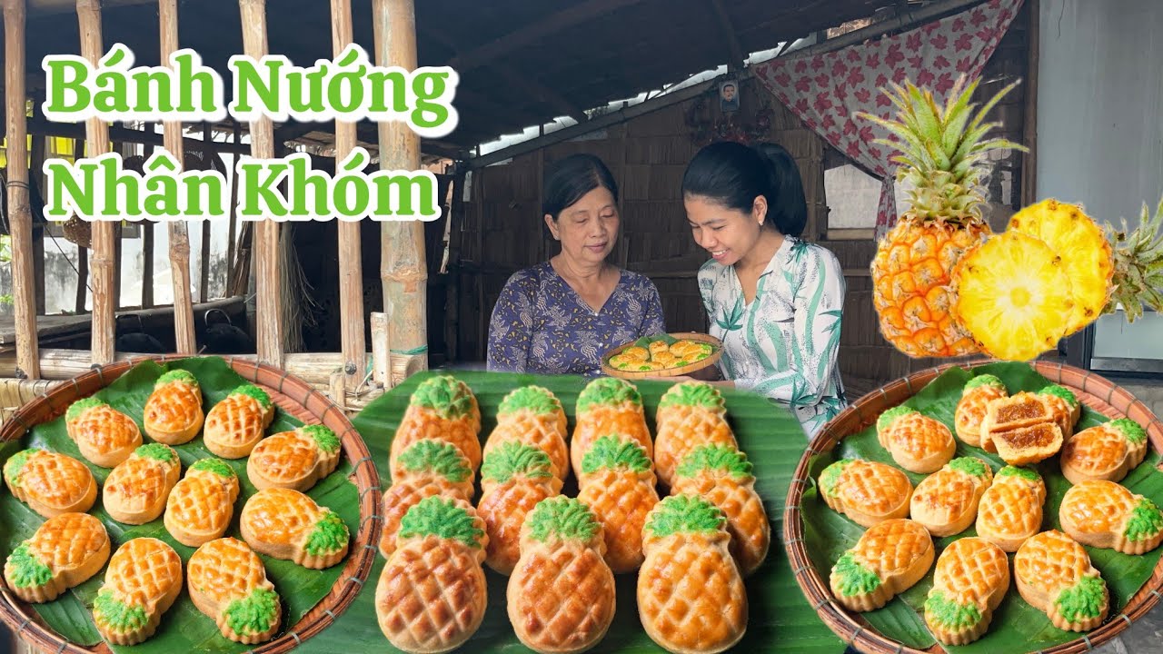 B&Aacute;NH NƯỚNG NH&Acirc;N KH&Oacute;M thơm gi&ograve;n b&eacute;o ở ngo&agrave;i vị chua ngọt b&ecirc;n trong đẹp mắt ngon miệng cho tiệc tr&agrave;