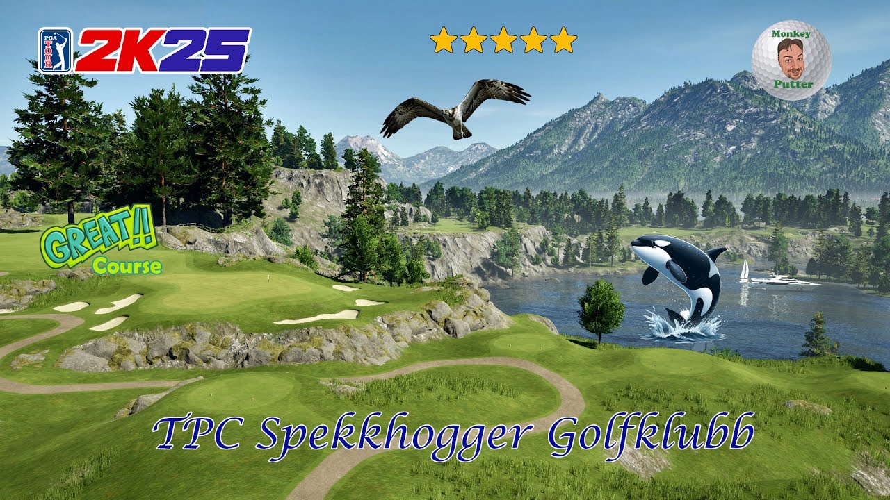 PGA Tour 2K25 — Гольф-клуб TPC Spekkhogger — Демонстрация поля с эстакадой