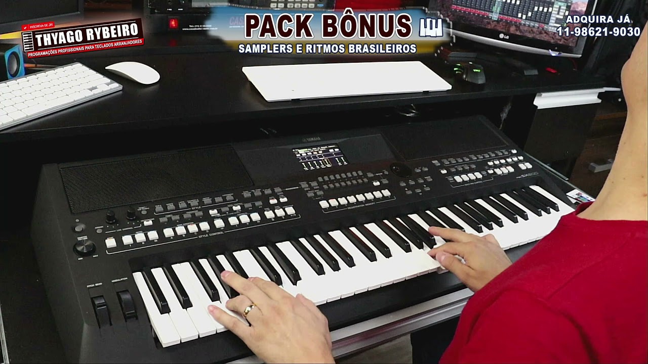 ✔RITMO SAMBA LENTO 🎹PACK BÔNUS 2021 YAMAHA LINHA70/75/SX By Thyago Rybeiro