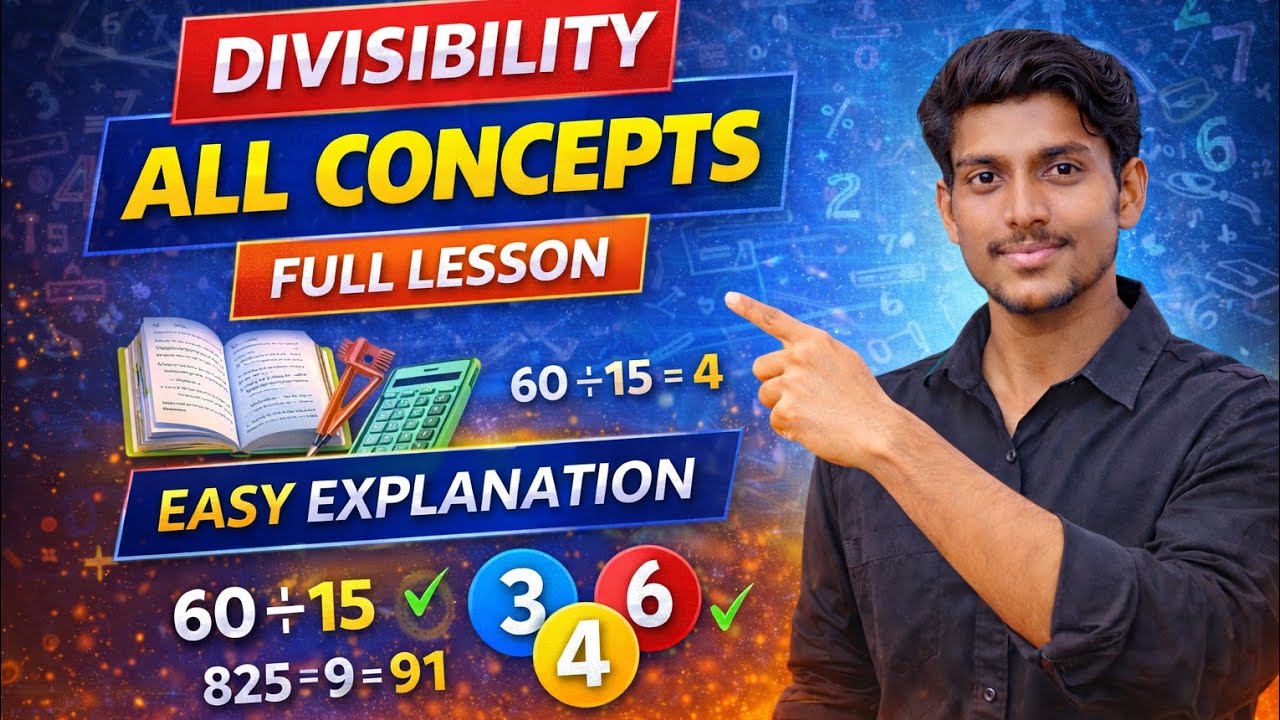 Divisibility Rules Trick | All Concepts in One Video 🔥 | Class 6-10 Maths | SSC/Railway/Board Exams