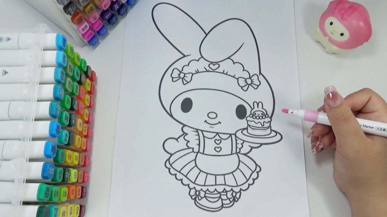 Coloring My Melody: Sweet & Pink Art Therapy