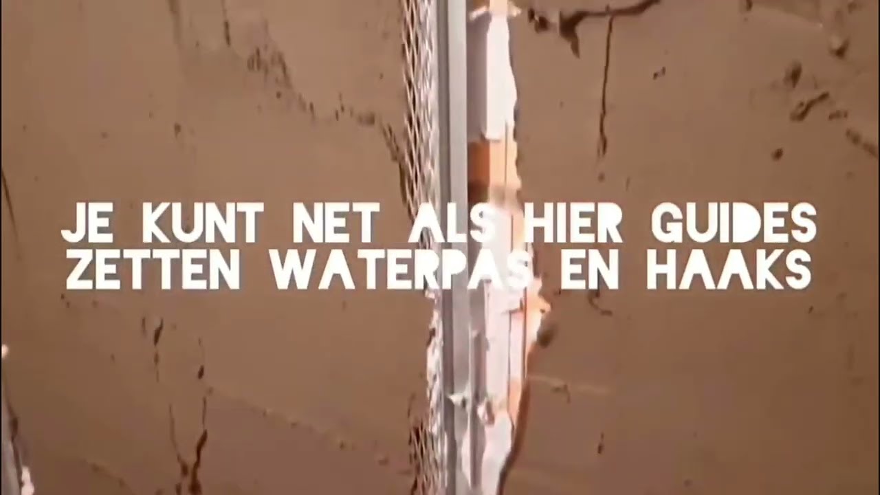 CEMENT STUCEN OP EEN AFGEHAKTE MUUR 💪 | Zelf badkamer muur strak maken (stap voor stap) 