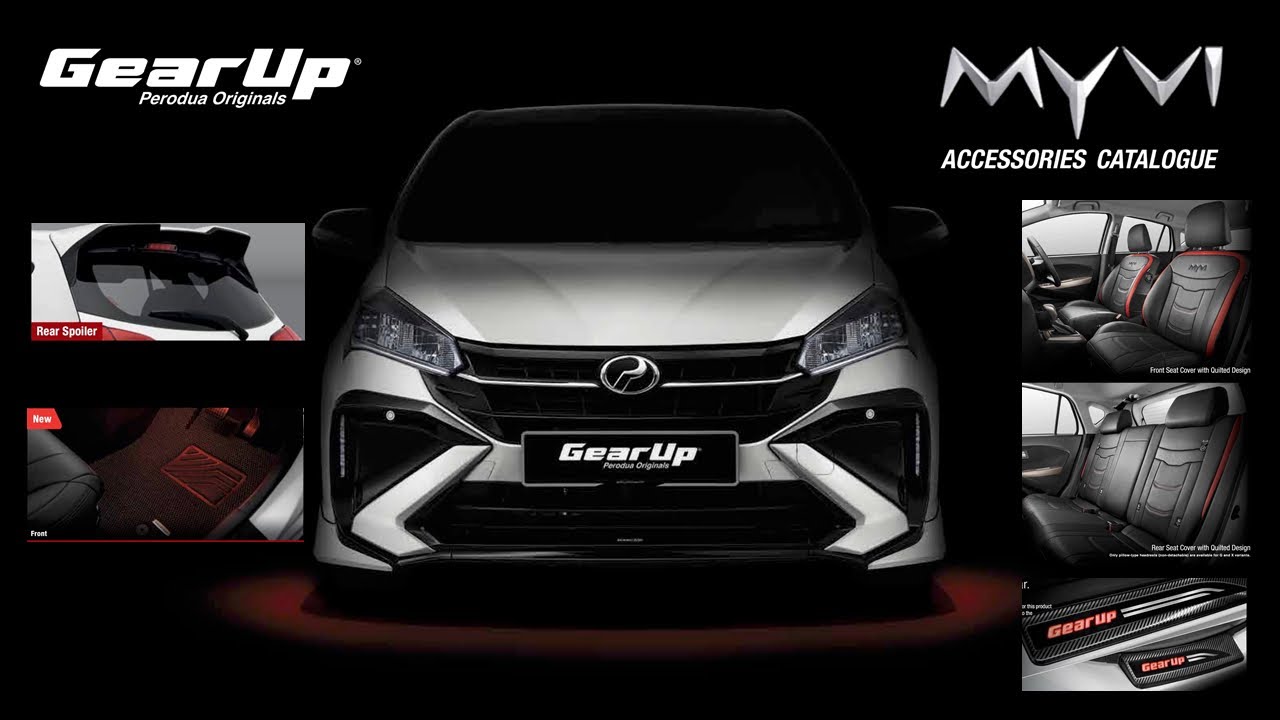 NEW MYVI GEAR UP - MYVI ACE ACCESSORIES FULL CATALOGUE AND PRICELIST