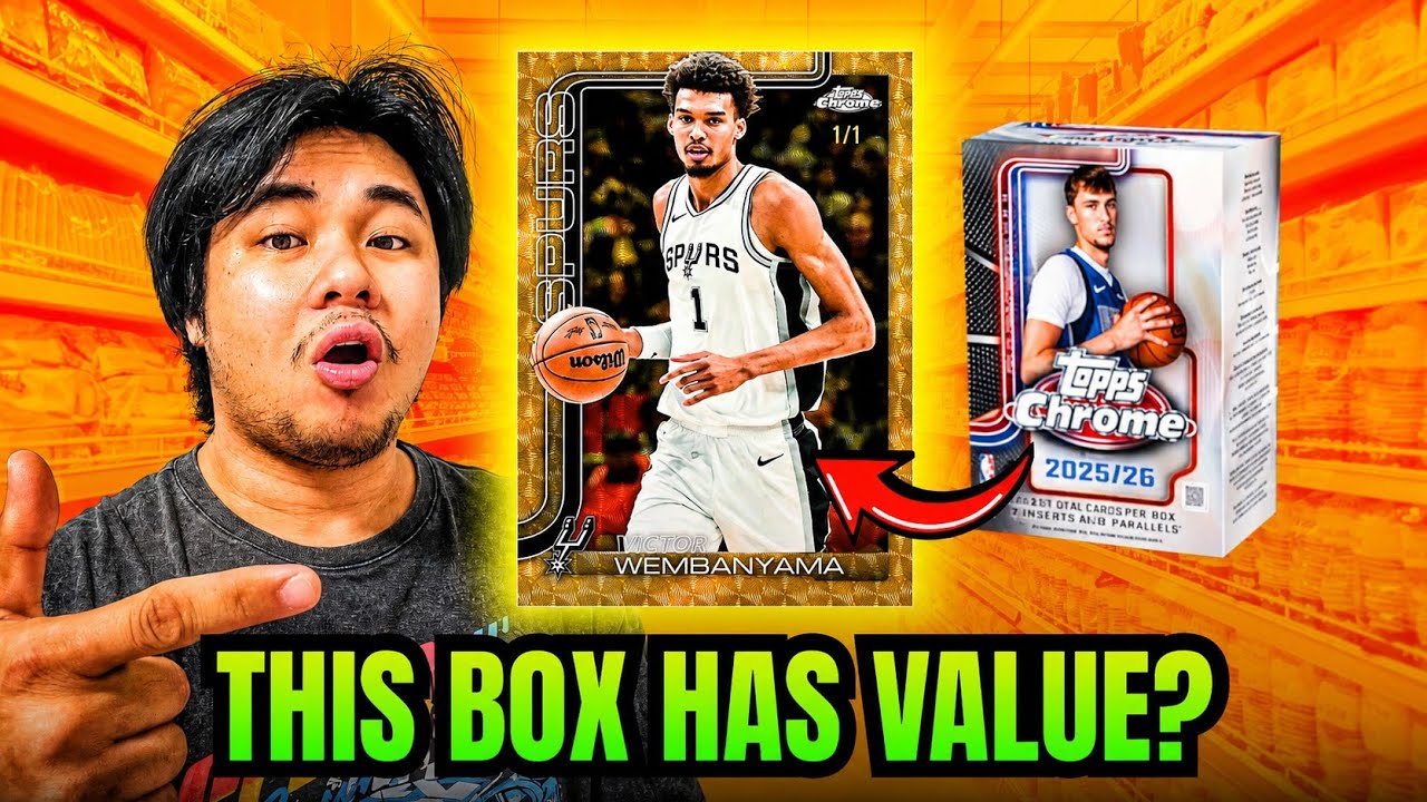 HUGE NUMBERED HIT PULLED?! 😱 Opening 2025/26 Topps Chrome Basketball Blaster Box + GIVEAWAY!