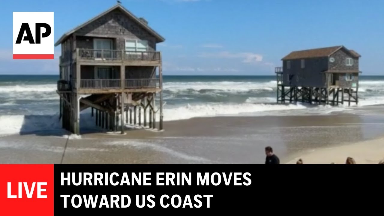 LIVE: View from North Carolina as Hurricane Erin moves toward US coast