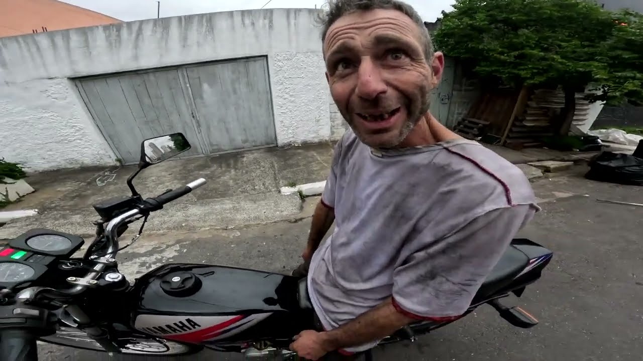 Morador de rua Pilotou minha Rd135 preparada! Ele me ajudou na queda da Cg Bolinha!