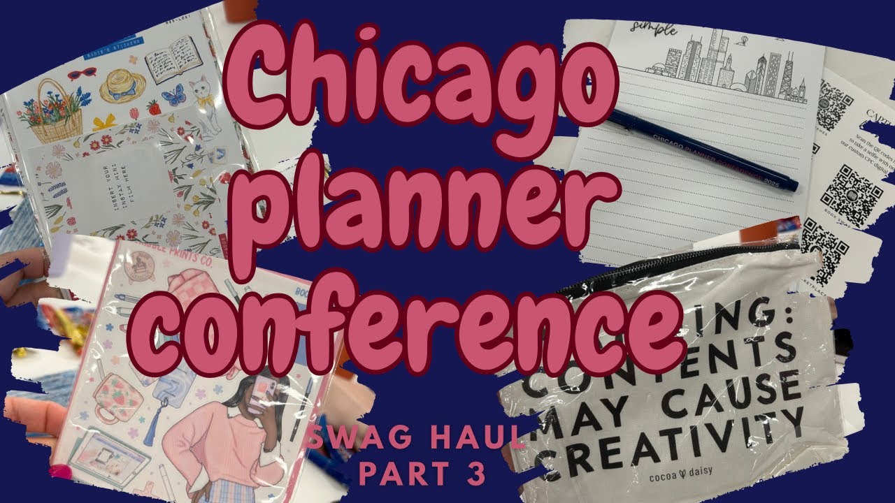 The last installment of the Chicago Planner Conference 2025 Swag Haul 
