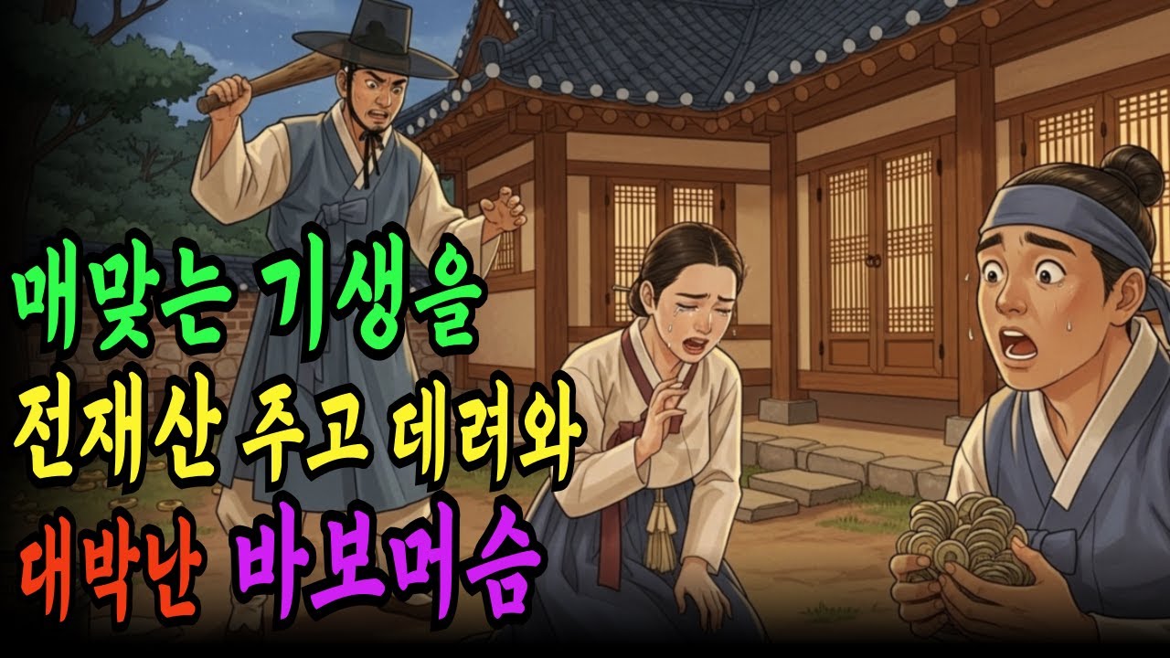 매맞는 기생을 전재산 주고 산후에 대박난 바보머슴  | 야담 | 야사 | 전설 | 민담 | 설화 | 옛날이야기 l 오디오북