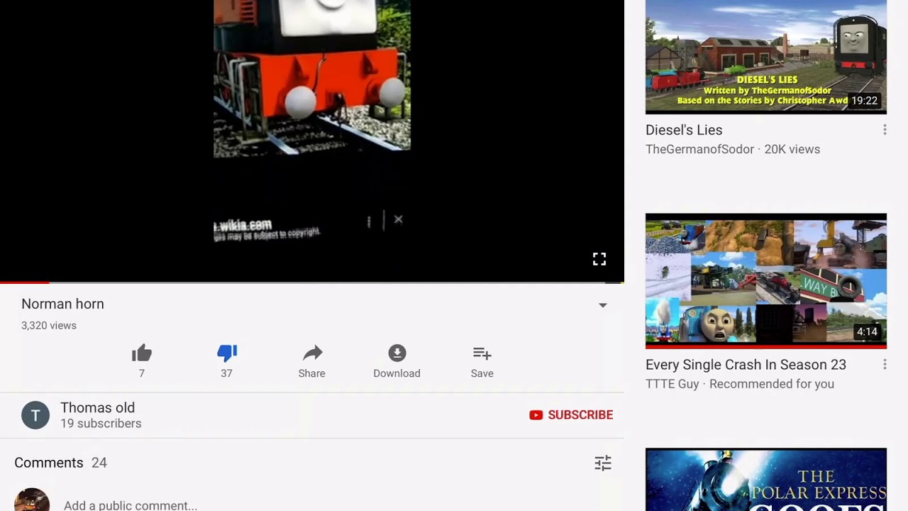 Thomas old video The WORst Norman Horn