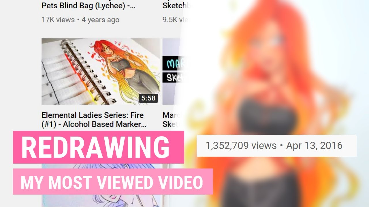 Redrawing My MOST VIEWED Video | Marker Speedpaint | iiKiui