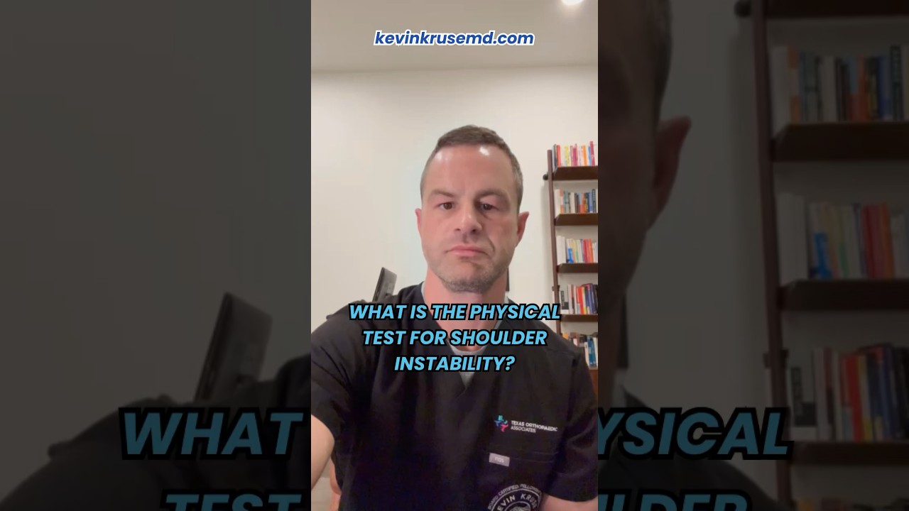 What Is The Physical Test For Shoulder Instability #shoulderinstability #orthopedicsurgeon