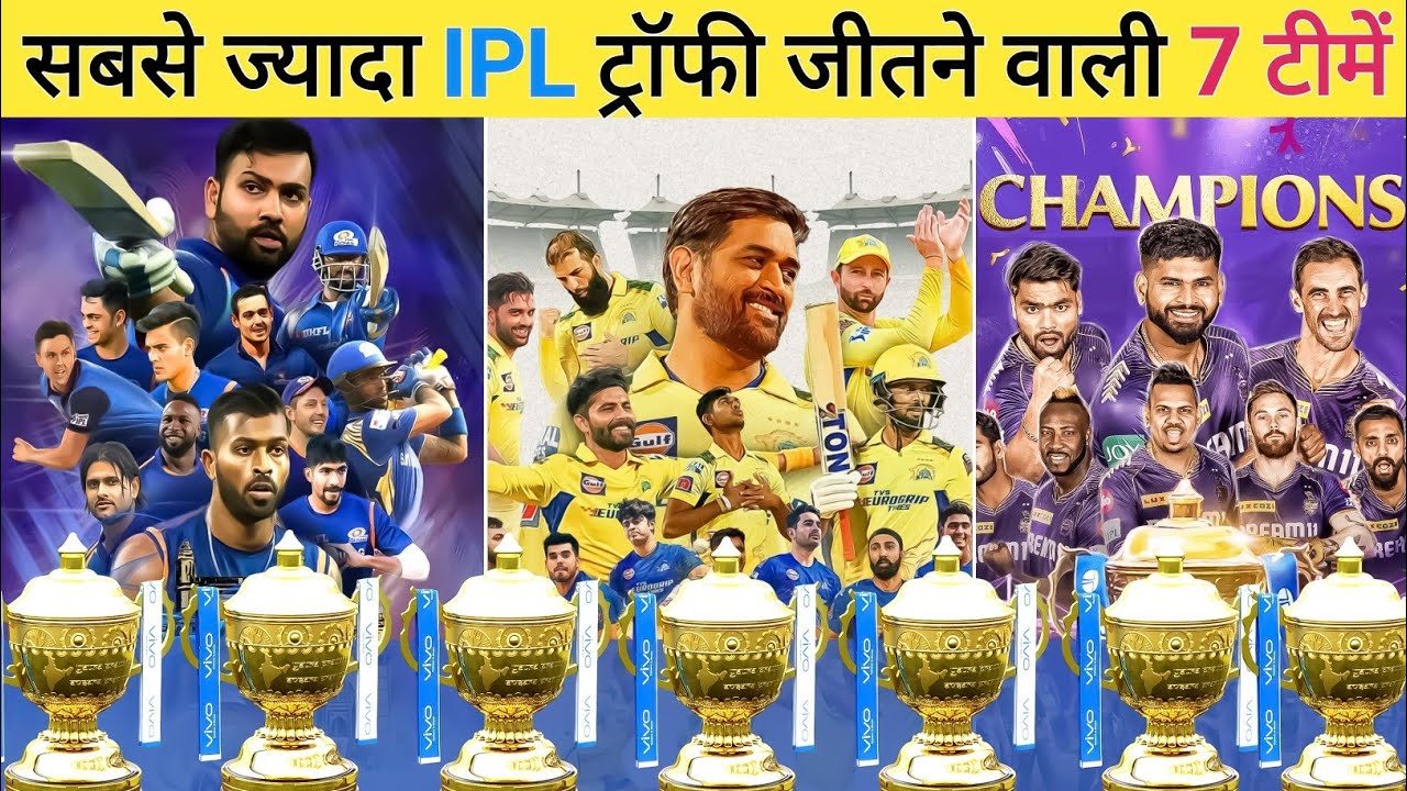 IPL All Winners Team List From 2008 to 2023 | IPL 2025