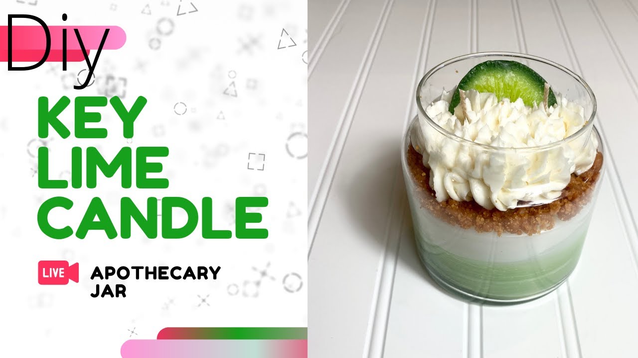 DIY KEY LIME APOTHECARY DESSERT CANDLE #DIYDESSERTCANDLE #STUDIOVLOG