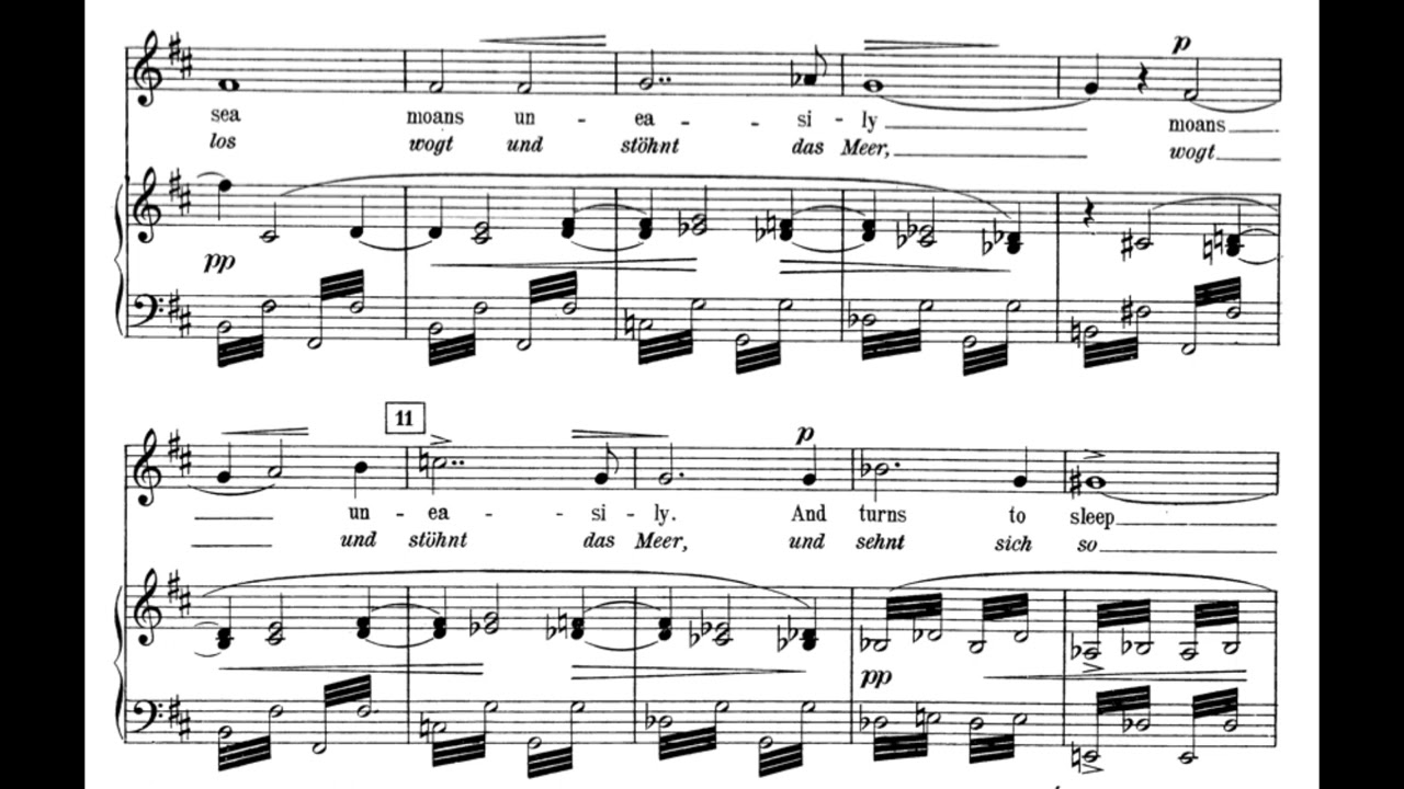 Before the Squall (Three moods of the Sea - E. Smyth) Score Animation