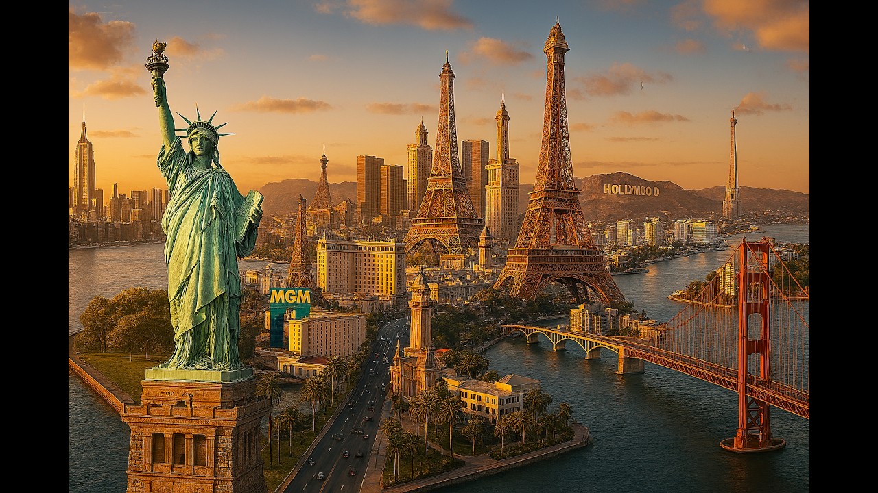 EE.UU. en 7 destinos icónicos 🌴🏙 | Recorrido rápido 4K