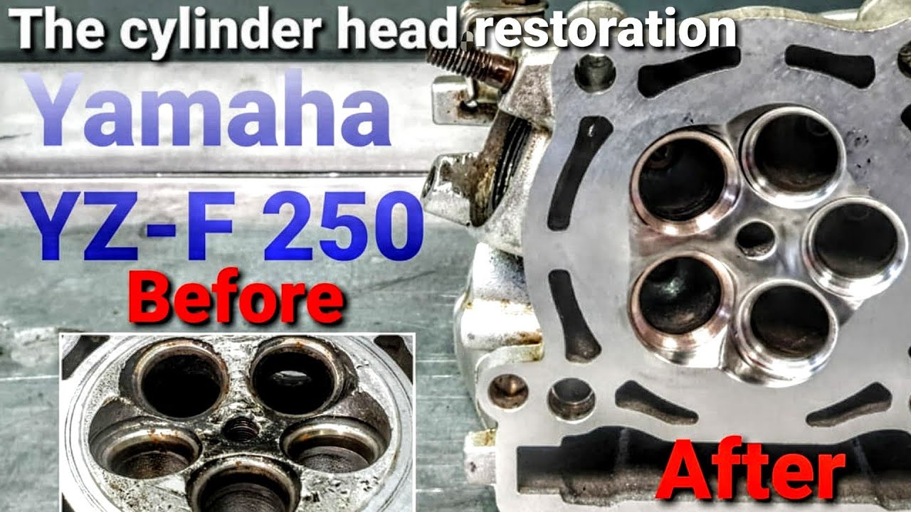 Restoration of damaged cylinder head - Yamaha YZF 250 . . . part 2.