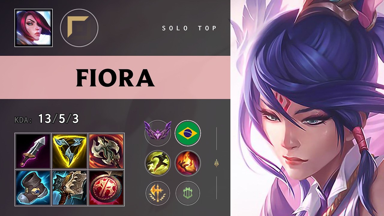 Fiora Top vs Nasus - BR Master Patch 26.16
