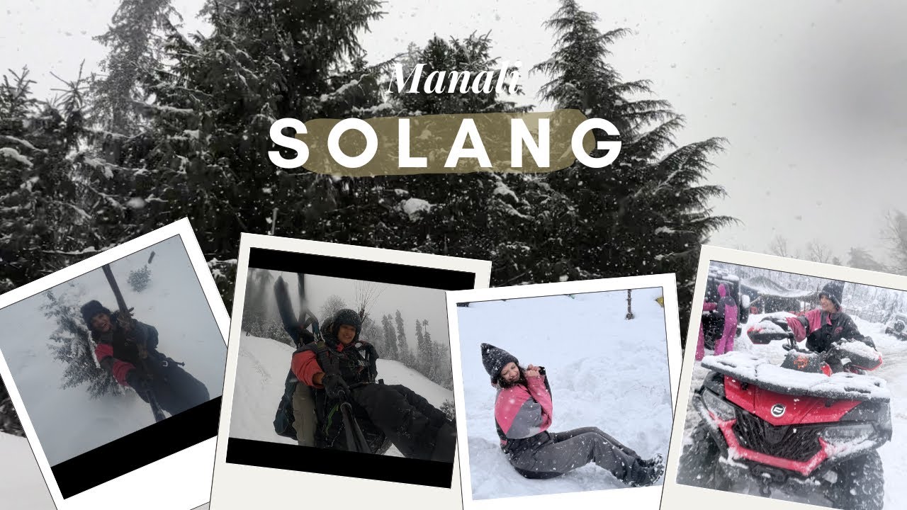 Day 4 Manali | Solang valley | first Snowfall | Snow Paragliding | Zipline | ATV | @Chandugowdalife 