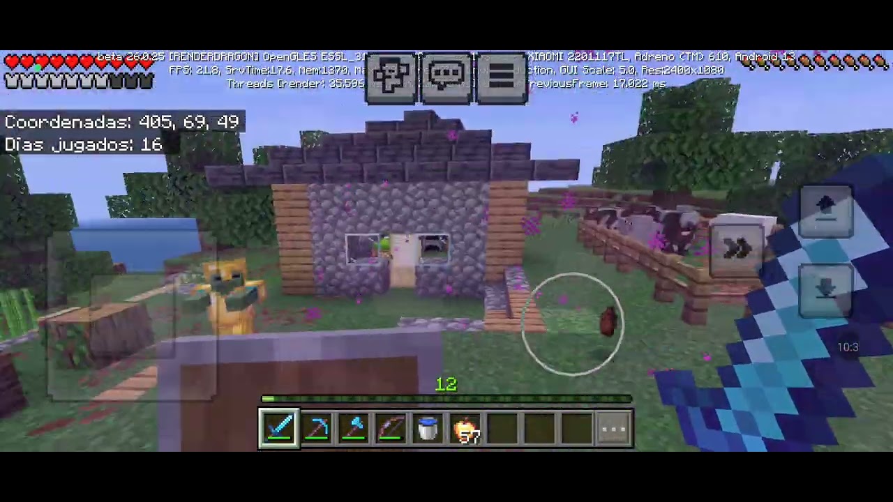 Sobrevivi 4 dias con the boiled one en mi mundo de minecraft bedrock