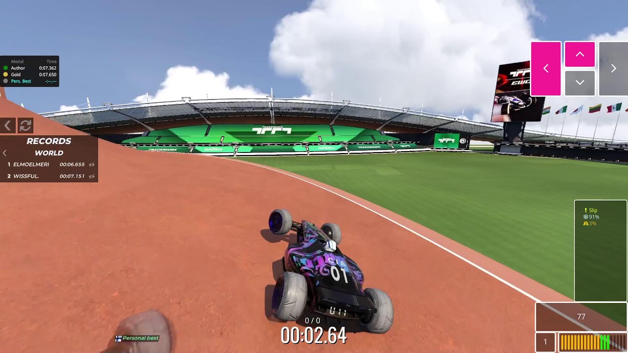 beating more of my own 4 block author medals in trackmania
