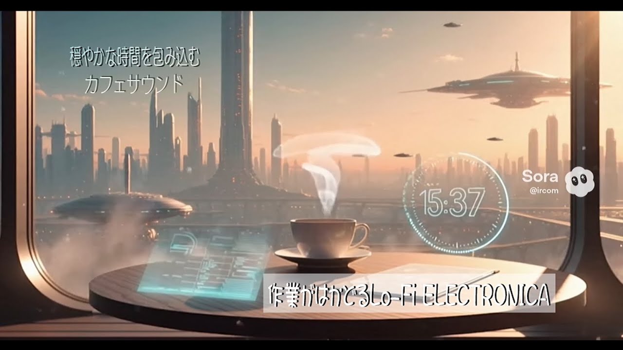 ［リラックスBGM］ | 光差し込むカフェの午後 | 作業がはかどるlofi electronica サウンド