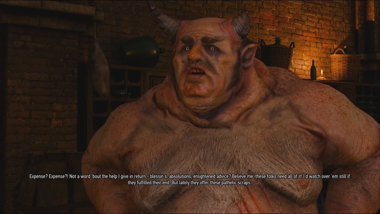 Witcher 3 ★ The Corpulent Almighty Allgod ★ A Greedy God