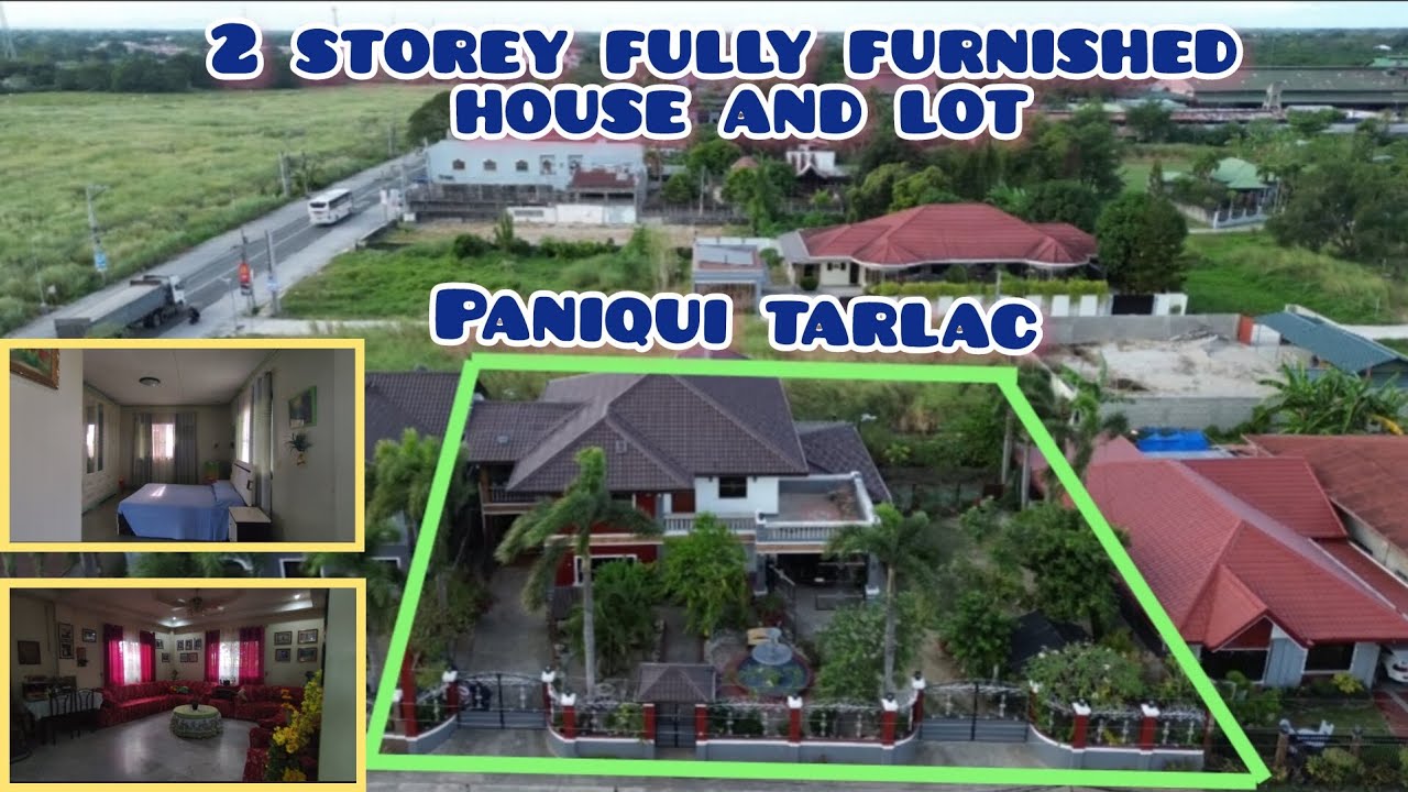 lot509 beautiful 2 storey fully furnished house and lot 20 mtrs national road 700sqm paniqui tarlac