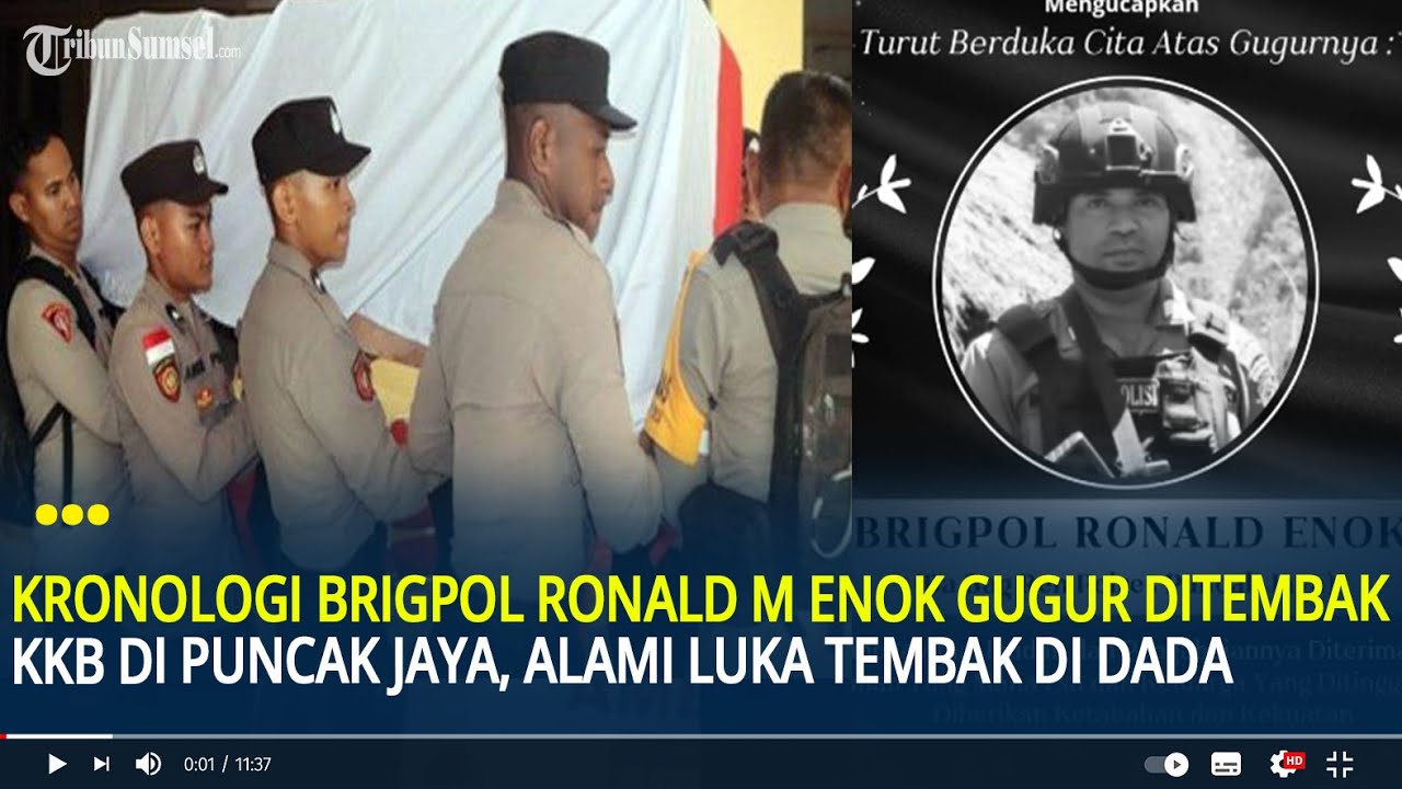 Kronologi Brigpol Ronald M Enok Gugur Ditembak KKB di Puncak Jaya, Pulang Beli Minyak Tanah