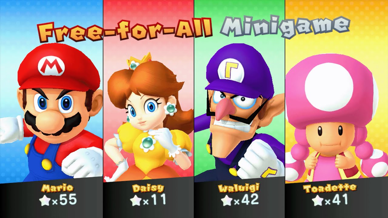 Mario Party 10 - Mario, Daisy, Waluigi, Toadette - Airship Central