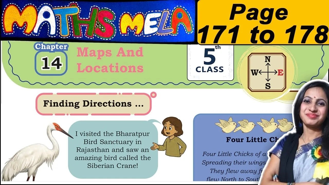 Class 5 Maths Mela Book Solutions | Chapter 14 Maps and locations Solutions | Page 171 to 178