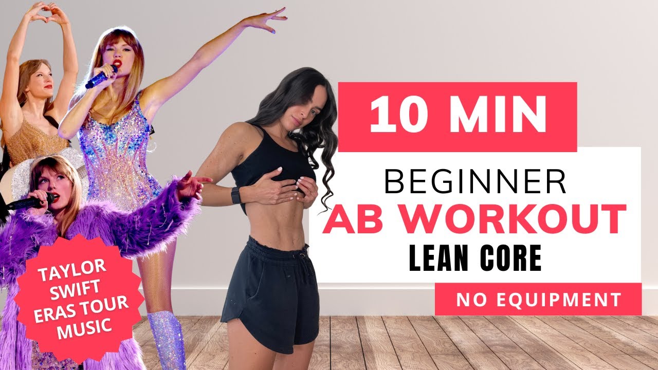 10 MIN ERAS TOUR TAYLOR SWIFT AB WORKOUT | Beginner Abs for a LEAN CORE