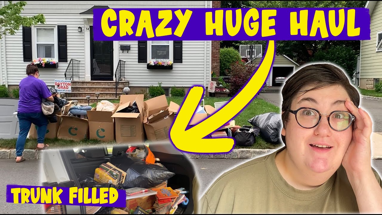 CRAMMING The Car FULL Of FREE TRASH FINDS! Garbage pick with us!