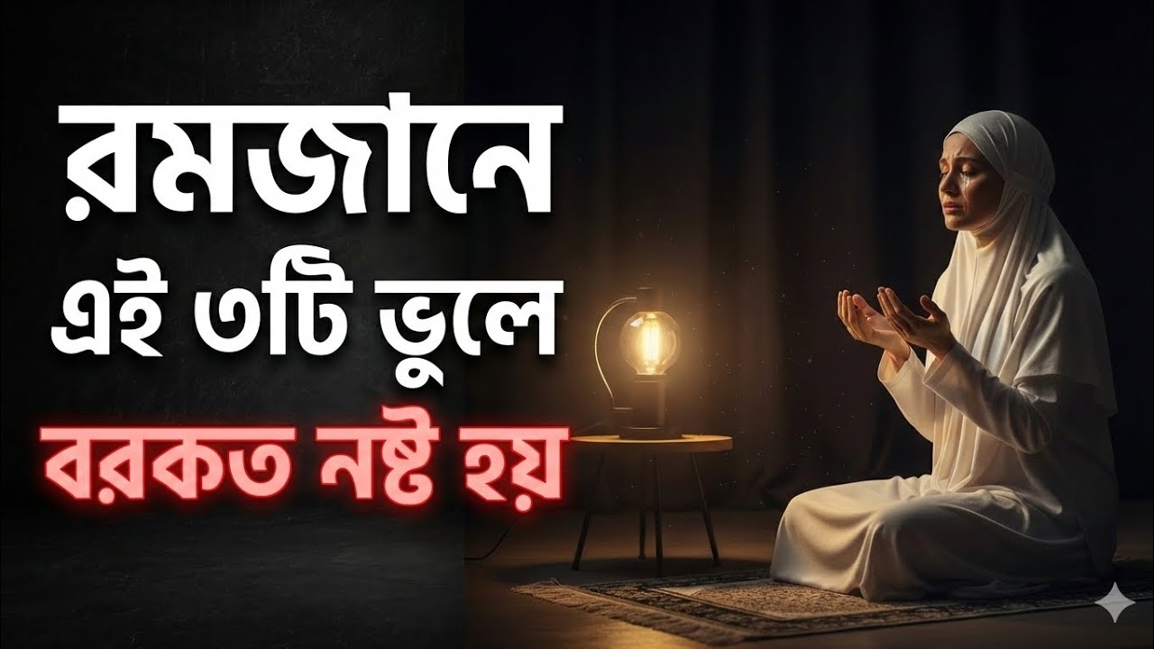 রমজানে এই ৩টি ভুলে বরকত নষ্ট হয়! প্রত্যেক মহিলার জানা জরুরি | 3 Mistakes in Ramadan for Women
