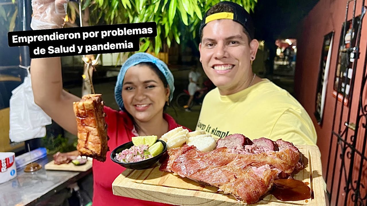 Los CHICHARRONES AL BARRIL de Fredy y Luz en la Victoria de Barranquilla
