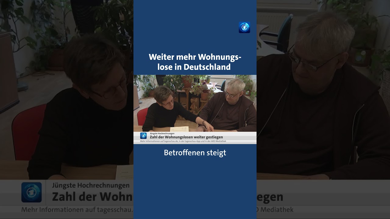 Zahl der Wohnungslosen in Deutschland weiter gestiegen #tagesschau #nachrichten