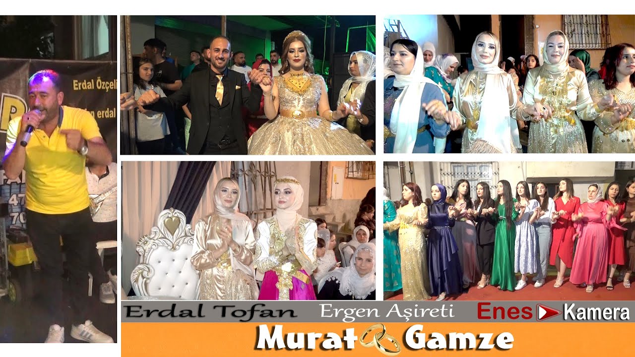 Süper Aşiret Düğünü - Murat & Gamze - Ergen Ailesi - Yan Bağlama Halayı - Erdal Tofan
