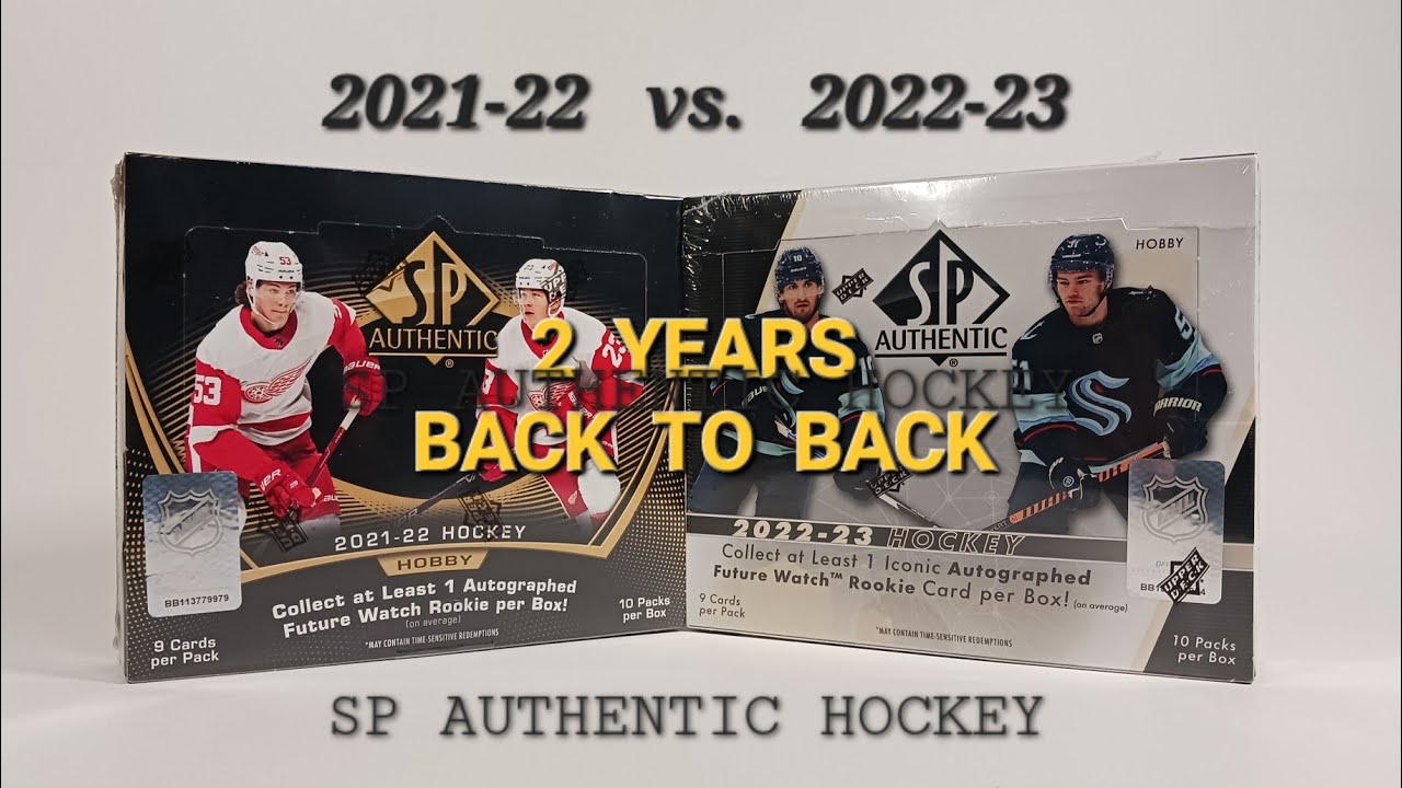 🏒🥅 2021-22 vs. 2022-23 SP AUTHENTIC HOCKEY BOX BREAK 🚁 GET TO THE CHOPPER! #futurewatch #hockeycards