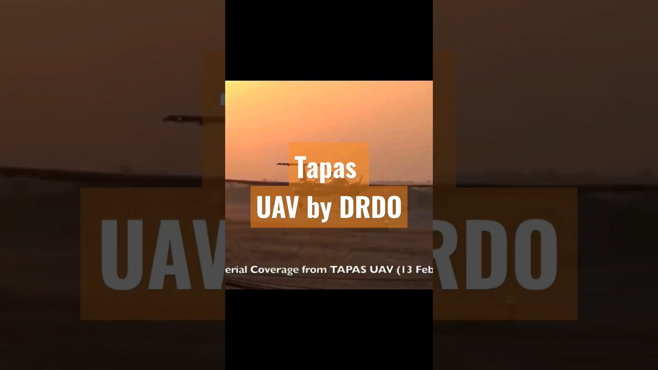 MADE IN INDIA UAV "TAPAS" footages from aero India 