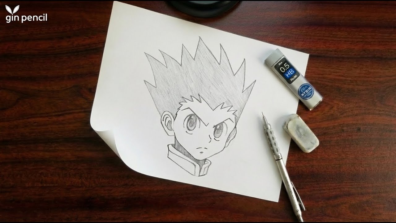 How to Draw Gon Freecss Step-by-Step | HxH Drawing Tutorial ✍️🍃