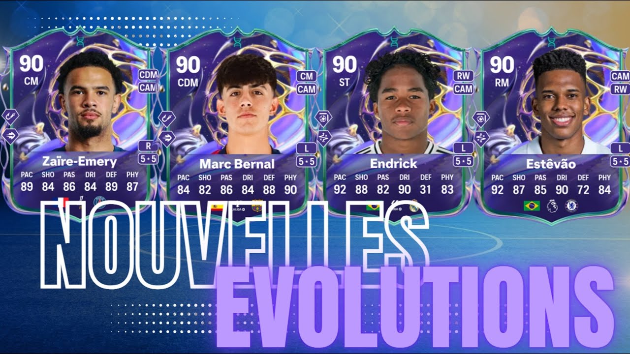 Mes Exemples Meta à chaque Poste du cumul final pour l'Evolution Future Stars sur FC26 !