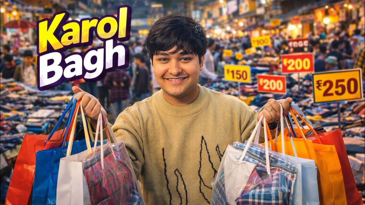 Karol Bagh Monday Market Delhi | Thrift Shopping in Karol Bagh Market | Cheapest Streetwear in Delhi