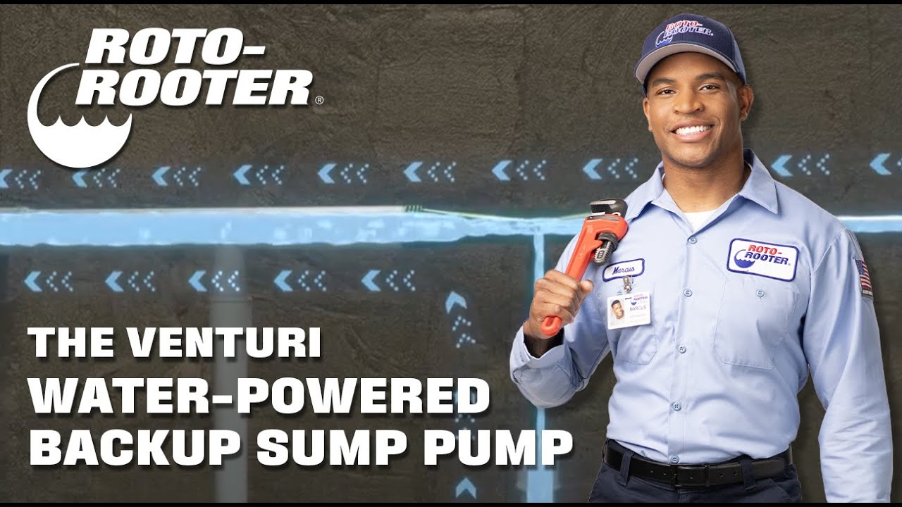 Venturi Water-Powered Backup Sump Pump - No Electricity or Batteries Required
