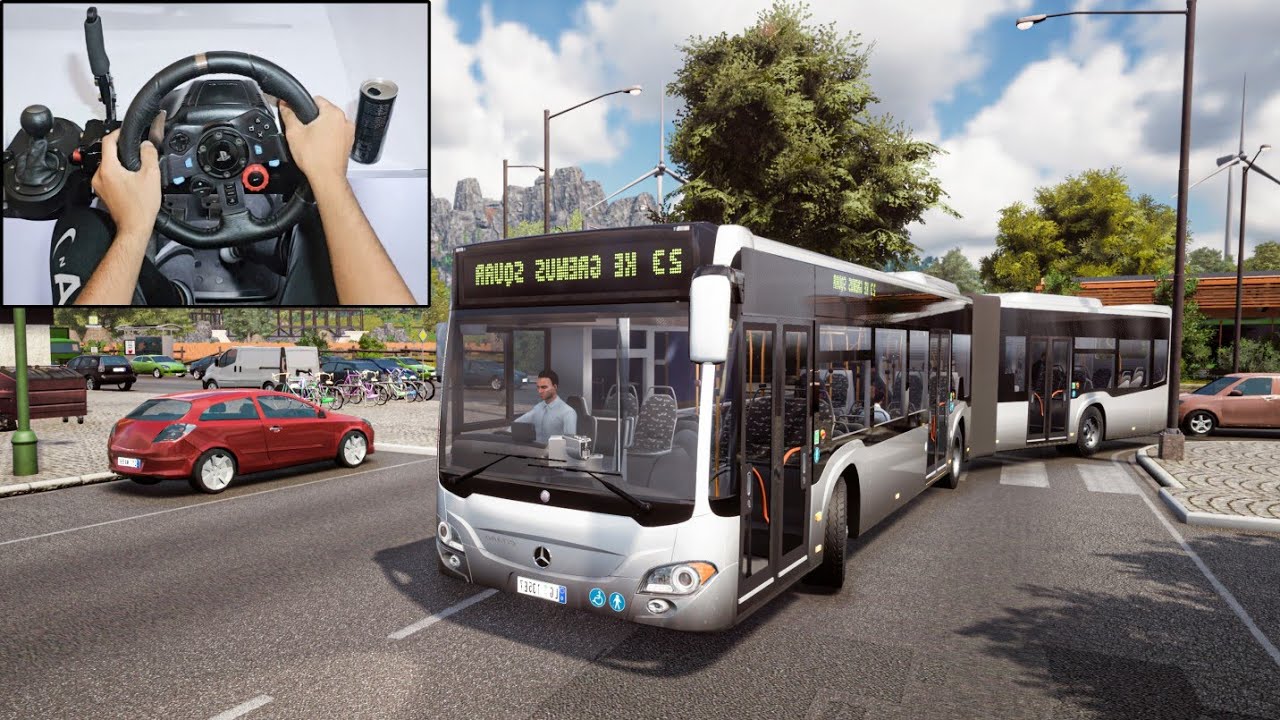 Realistic Bus Driving | Mercedes-Benz Citaro | Bus Simulator 18 | Logitech G29 Steering Wheel