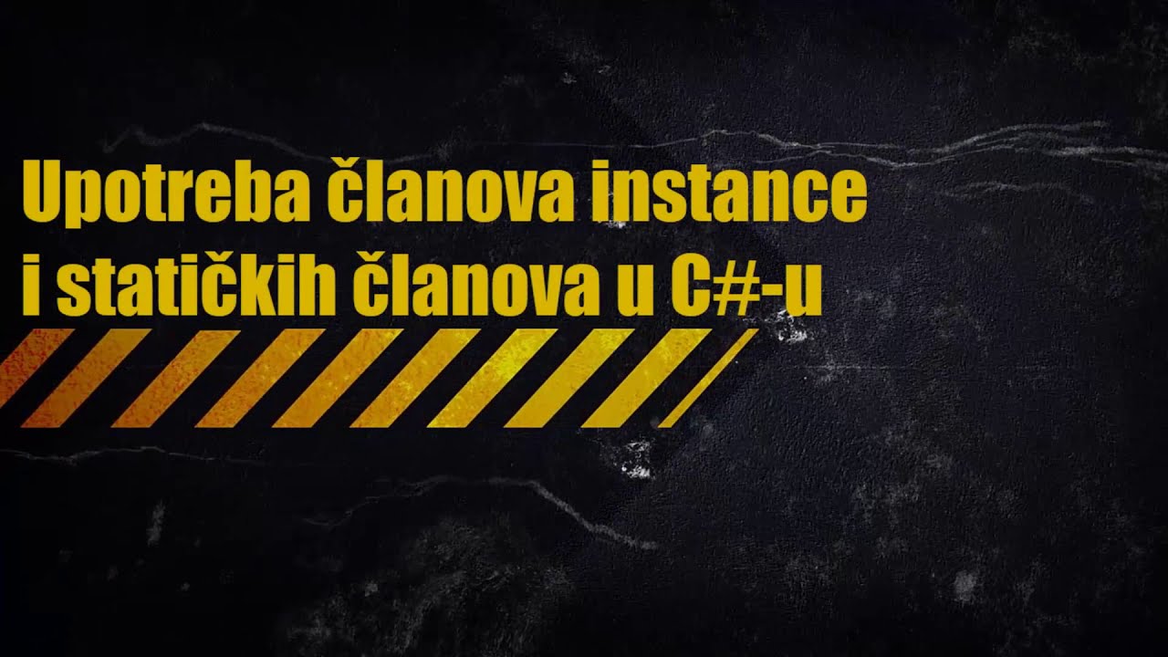 Upotreba varijable instance i statičke varijable