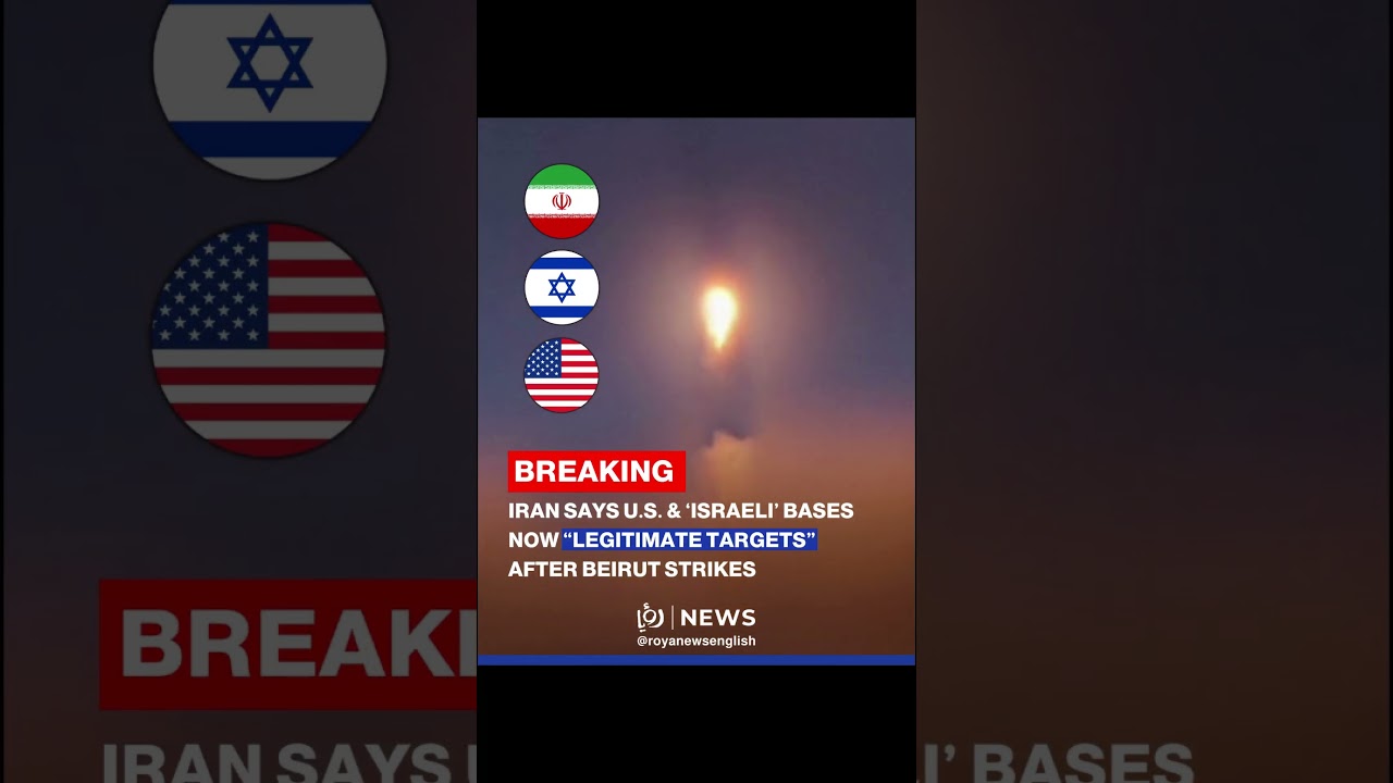 🚨 Iran says US & &lsquo;Israeli&rsquo; bases now &ldquo;legitimate targets&rdquo; after Beirut strikes